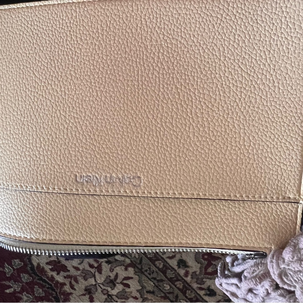 Calvin Klein Beige Leather Handbag - Picture 8 of 8